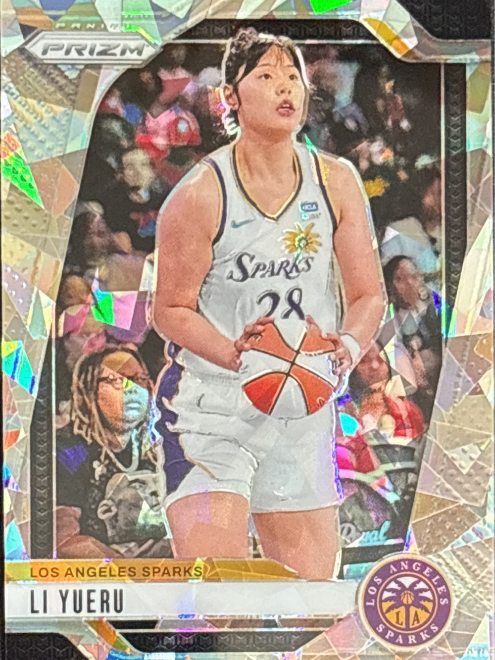 Panini Prizm Los Angeles Sparks Ice Prizm Basketball Trading Card - Li Yueru